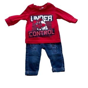 Baby boy matching set 6 months